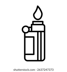 lighter icon Simple thin line stroke