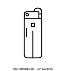 Lighter Icon Single Thin line vector art set