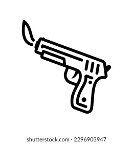Icono más claro. Más claro estilizado como una pistola.
