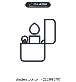 plantilla de símbolo de icono más ligero para la ilustración vectorial de la colección de diseño gráfico y web