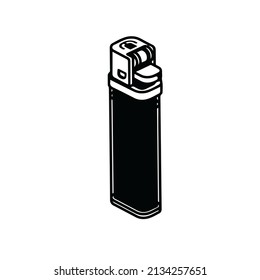 lighter icon vector black pattern