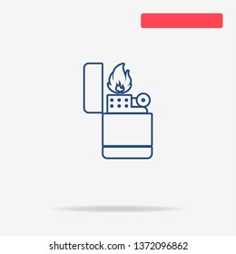 Lighter icon. Vector concept illustration for design.