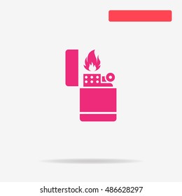 Lighter icon. Vector concept illustration for design.