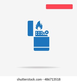 Lighter icon. Vector concept illustration for design.