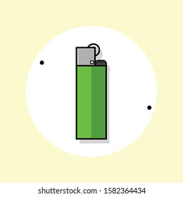 lighter icon vector. flat illustration of lighter