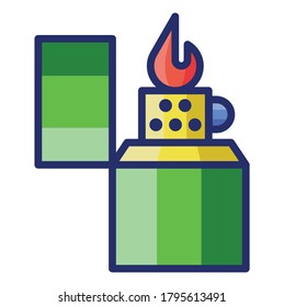 Lighter icon vector flat illustration design