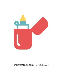 lighter icon vector. lighter icon flat style design