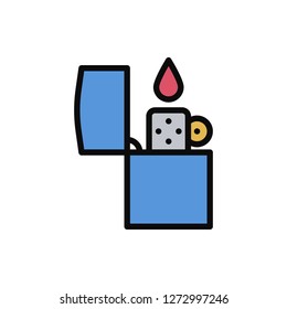 Lighter Icon Vector Illustration in Filled Style for Any Purpose