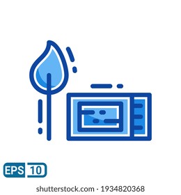 leichteres Symbol. Vektorgrafik im vollen Linienstil einzeln auf weißem Hintergrund. EPS10
