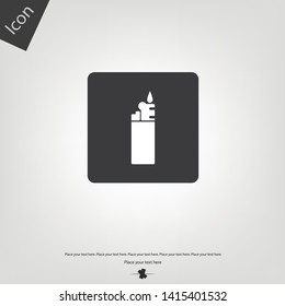 Lighter icon. Vector illustration sign