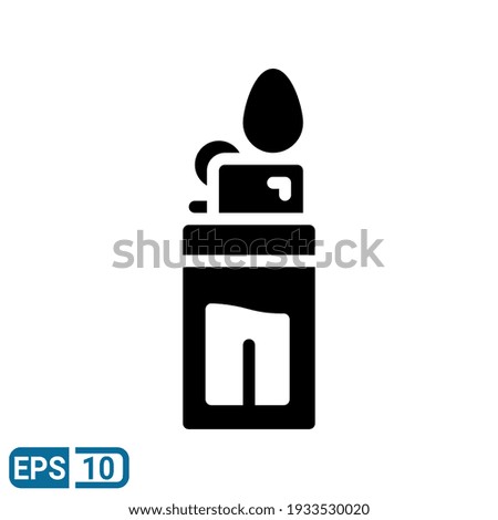 lighter icon. vector illustration in solid style isolated on white background. EPS 10