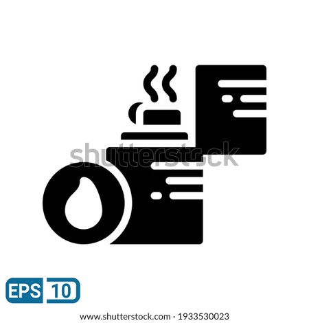 lighter icon. vector illustration in solid style isolated on white background. EPS 10