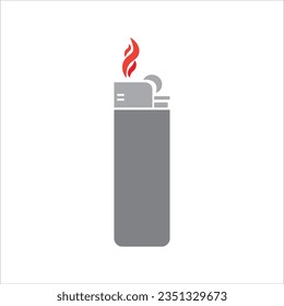 símbolo de ilustración de vector de icono más ligero