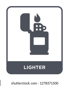 lighter icon vector on white background, lighter trendy filled icons from Camping collection, lighter vector illustration