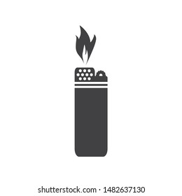 Lighter icon. Lighter vector icon on white isolated background. Fire lighter vector sign.