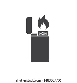 Lighter icon. Lighter vector icon on white isolated background. Fire lighter vector sign.