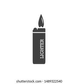 Lighter icon. Lighter vector icon on white isolated background. Fire lighter vector sign. EPS 10 flat symbol