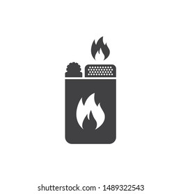 Lighter icon. Lighter vector icon on white isolated background. Fire lighter vector sign. EPS 10 flat symbol