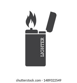 Lighter icon. Lighter vector icon on white isolated background. Fire lighter vector sign. EPS 10 flat symbol