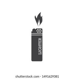 Lighter icon. Lighter vector icon on white isolated background. Fire lighter vector sign. EPS 10 flat symbol