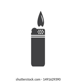 Lighter icon. Lighter vector icon on white isolated background. Fire lighter vector sign. EPS 10 flat symbol