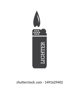 Lighter icon. Lighter vector icon on white isolated background. Fire lighter vector sign. EPS 10 flat symbol
