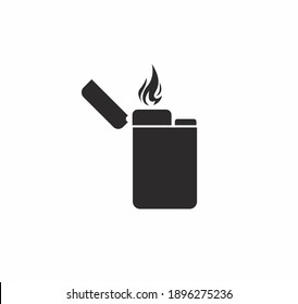 Lighter Icon Vector On White Background