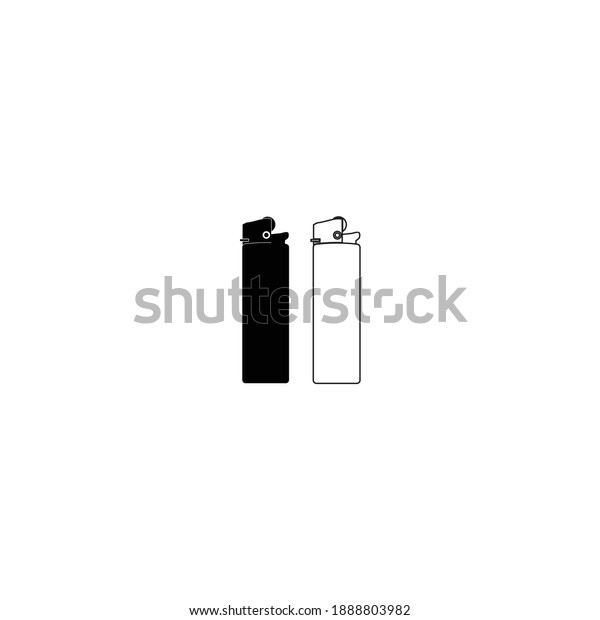 Lighter icon. Lighter vector icon on white\
isolated background.