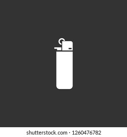 lighter icon vector. lighter sign on black background. lighter icon for web and app