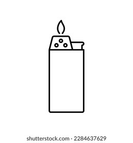 Lighter Icon. Vector sign in simple style isolated on white background. Original size 64x64 pixels.