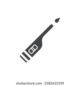 lighter icon vector symbol black and white