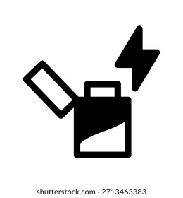 Lighter Icon Vector Symbol Design Illustration