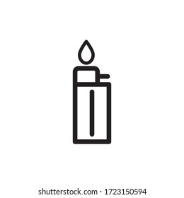 plantilla de símbolo vectorial de icono más ligero