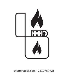lighter icon vector template illustration logo design