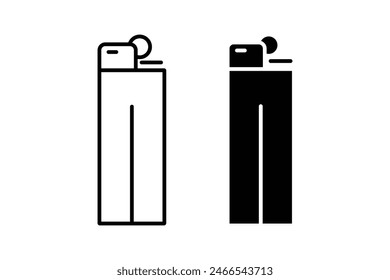  Lighter icon vector. Thin line lighter outline icon vector illustration.