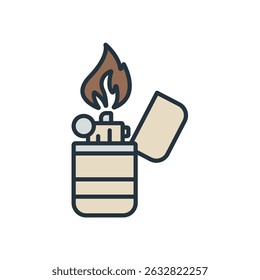 lighter icons isolated on White Background. Flat style design