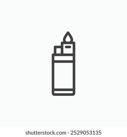 Conjunto de iconos más ligeros. Ilustración llena y de línea