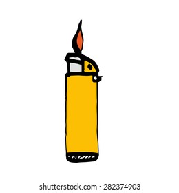 Lighter ink vector illustration (icon, sign)