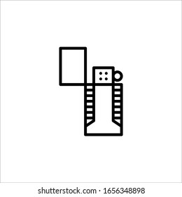Feuerter einzeln auf weißem Hintergrund auf Vektorillustration Symbol für EPS10