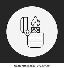 Lighter line icon
