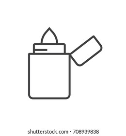 Lighter line icon.