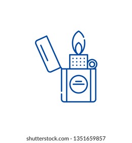 Lighter line icon concept. Lighter flat  vector symbol, sign, outline illustration.