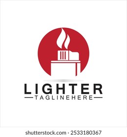 Modelo de design de ícone de vetor de logotipo mais leve
