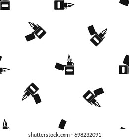 Lighter pattern repeat seamless in black color for any design. Vector geometric illustration