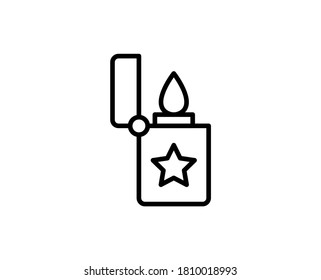 Lighter premium line icon. Simple high quality pictogram. Modern outline style icons. Stroke vector illustration on a white background. 