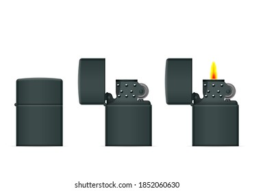 Encendido más claro sobre un fondo blanco. Ilustración vectorial.