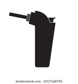 lighter or torch icon vector illustration symbol design