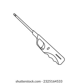 lighter or torch icon vector illustration symbol design