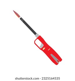 lighter or torch icon vector illustration symbol design