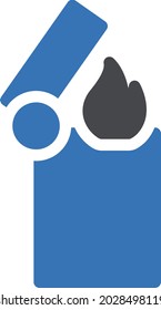 lighter vector glyph colour icon